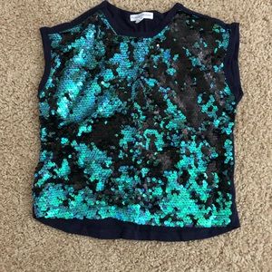 Girls sequin top